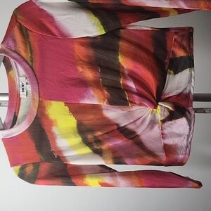 DKNY Colorful Twist Front Top